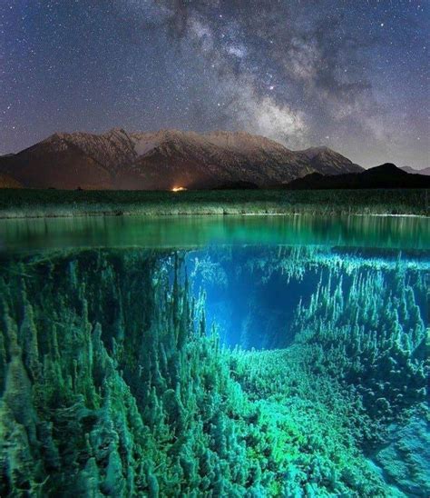 🔥 The Underwater View Of This Lake In The Night X Post From R