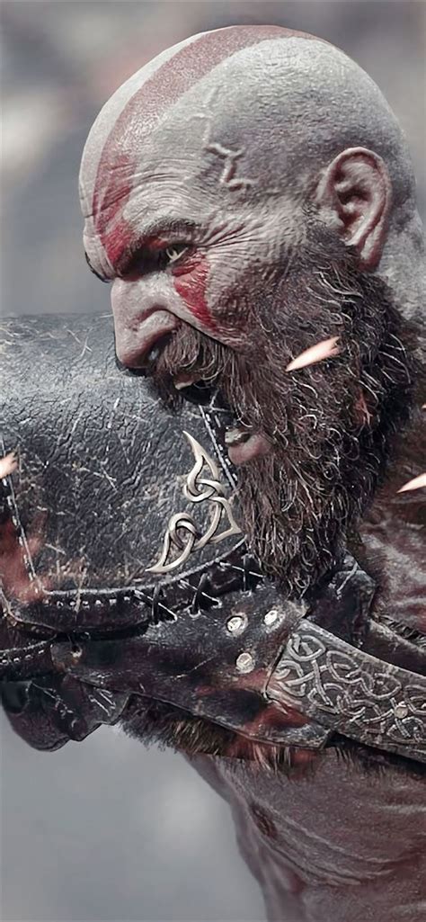 kratos digital art 4k iPhone 11 Wallpapers Free Download