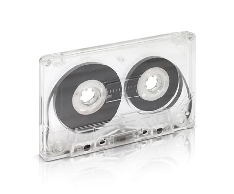 Premium Photo Vintage Cassette Tape Isolated On White With Clipping Path