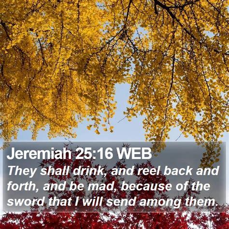 Jeremiah 2516 Web They Shall Drink And Reel Back And Forth And Be