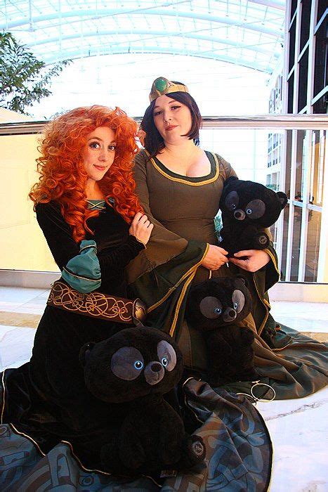 Merida Queen Elinor And The Triplet Brothers Hamish Hubert And