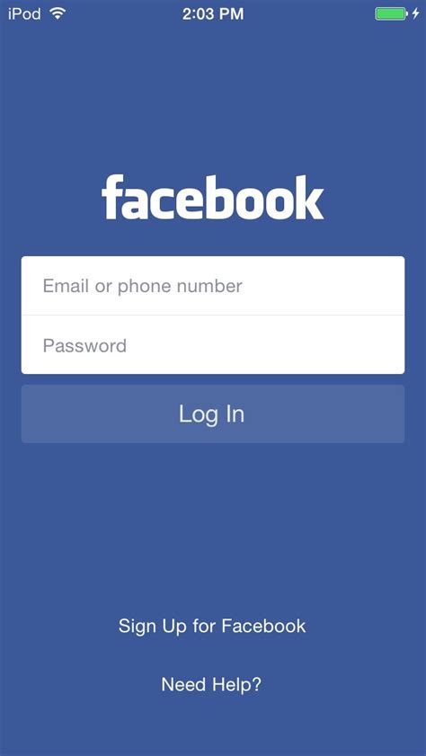 Facebook Login Apptimize