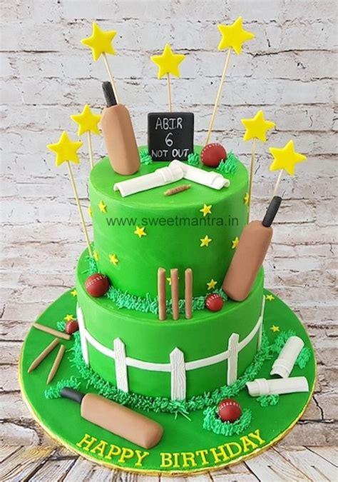 Cricket Cake In 2 Tier Decorated Cake By Sweet Mantra Cakesdecor