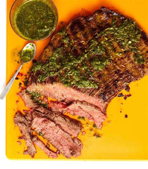 Grilled Flank Steak With Herb Salsa Verde Recipe With Images Salsa Verde Steak Flank Steak