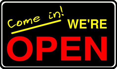 Clipart Open Sign2
