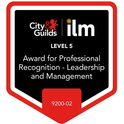 Level 5 Award For Professional Recognition Leadership And Management