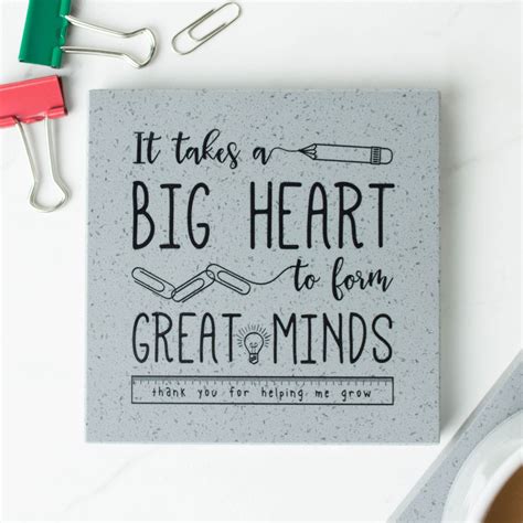 Check spelling or type a new query. Teacher Thank You Coaster | Create Gift Love £11 Say a ...