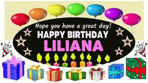 Happy Birthday Liliana S Birthday Greeting Birthdaykim