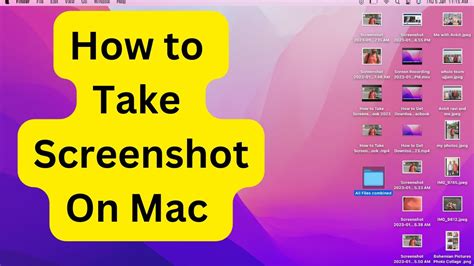 How To Take Screenshot In Mac Youtube
