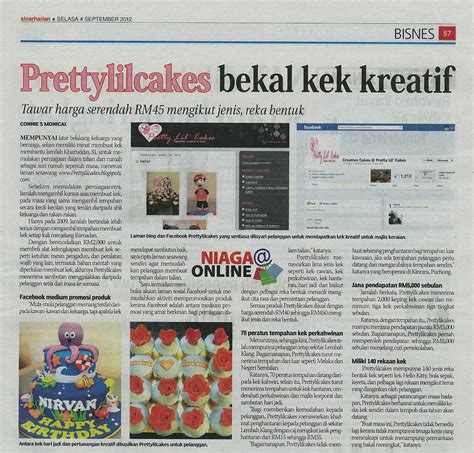 For request last localized edition of this media. Pretty Lil' Cakes: We were at Sinar Harian!