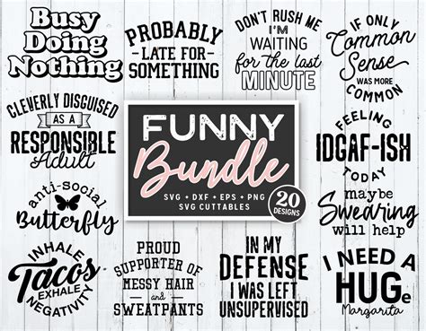 Funny Bundle | SVG Cut Files | svgcuttablefiles