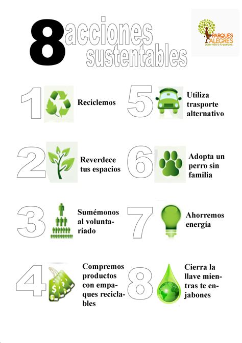 8 Acciones Sustentables Efectivas Parques Alegres
