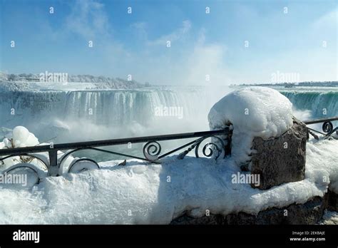 Niagara Falls Ontario Canada Niagara Falls In Winter View Of The