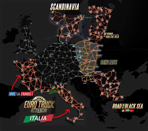 Euro Truck Simulator Map Euro Truck Simulator