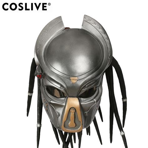 Coslive New Version Alien Predator Wolf Helmet Mask Adult Deluxe Soft Resin Brand Face Masks