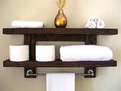 How to make floating shelves over a bathroom toilet. Bathroom Shelf Floating Shelves Floating Shelf Wood ...