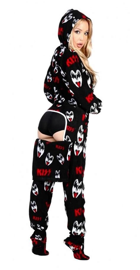 Kiss Footed Pajamas Now With An Escape Hatch Drop Seat Onesie
