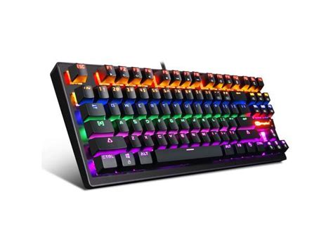 Mechanical Keyboard 87 Keys Small Compact Multicolour