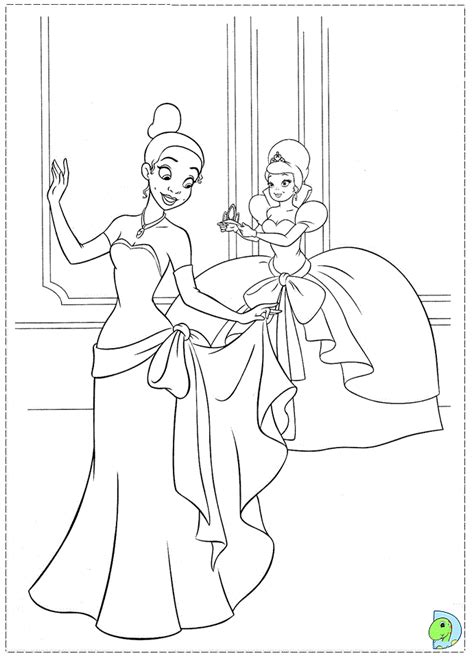 Princess And The Frog Coloring Page Coloring Home