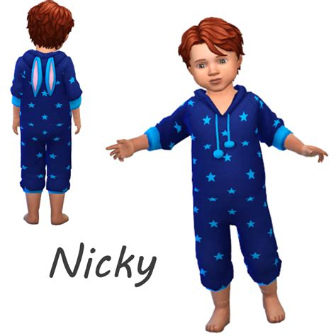 Nicky Onesie Toddler The Sims 4 Create A Sim Curseforge