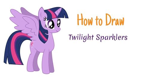 How To Draw Twilight Sparkle From My Little Pony Youtube