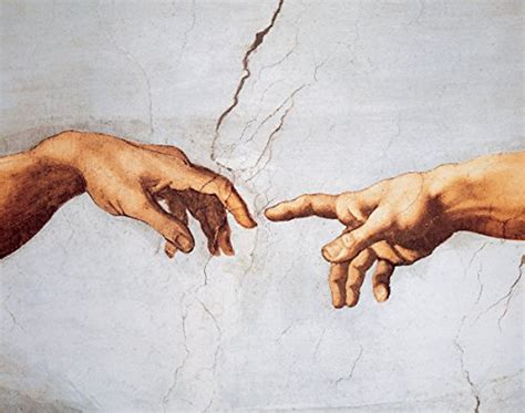 The Creation Of Adam Detail By Michelangelo Art Print Poster