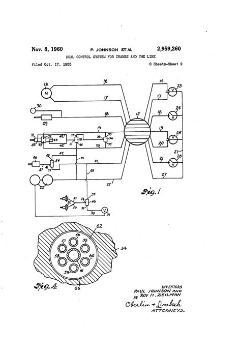 I did however find a solution. Patent US2959260 - Dual control system for cranes and the like - Google Patents