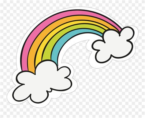 Download Sticker Transparent Cute Png Download Rainbow Cartoon Png