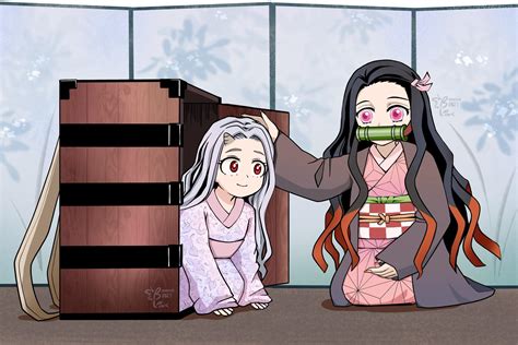 Nezuko Must Protect Eri At All Costs Bnha X Demon Slayer Art By Me