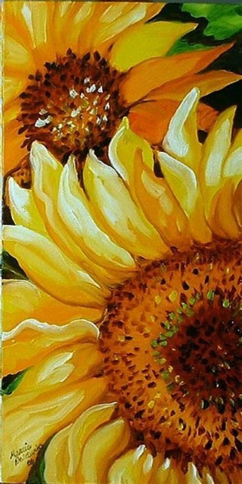 70 Easy And Beautiful Canvas Painting Ideas For Beginners To Try Sunflower Art Beginner