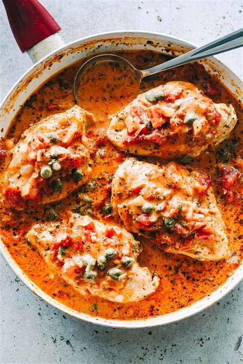Chicken Breasts In Tomato Sauce Recipe Easy Stovetop Chicken Dinner