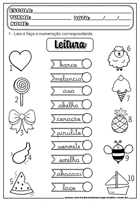 Atividade Pronta Leitura De Numerais A Arte De Ensinar E Aprender Images PDMREA