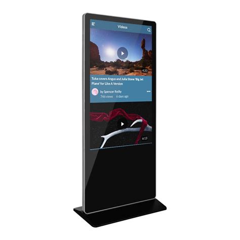 Sh5575aio 55inch Digital Signage Lcd Touch Screen Totem Kiosk