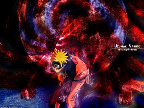 Naruto Wallpaper ~uzumaki Naruto ~releasing The Kyubi