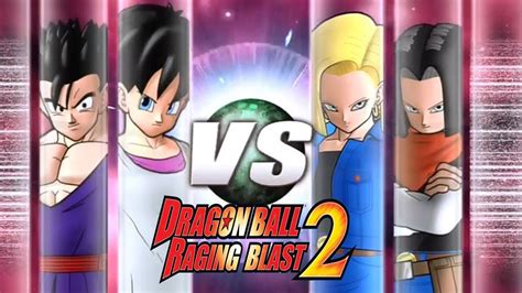 Dragon Ball Z Raging Blast 2 Videl And Gohan Vs Android 18 And Android