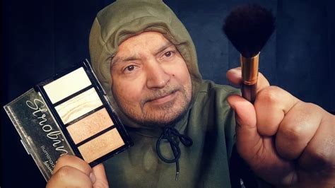 Grandpa Does Asmr Doing Your Makeup For Sleep No Talking 👴🏻💄 Youtube
