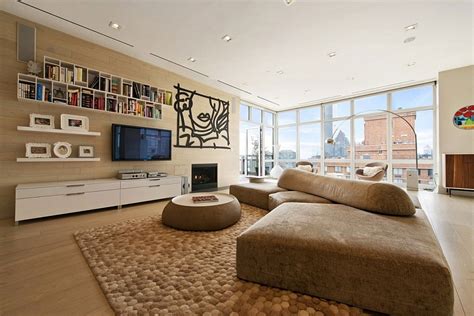 In the living room of a parisian inspired new york apartment the canapé à confident is louis xv and the bergères are louis xvi. Spectacular Views And Urbane Style Shape Gorgeous New York ...
