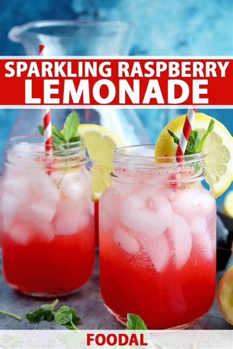 Sparkling Raspberry Lemonade Recipe With Honey And Mint Foodal
