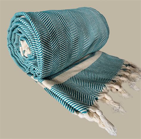 Turquoise Large Blanket Throw Bedspread Etsy
