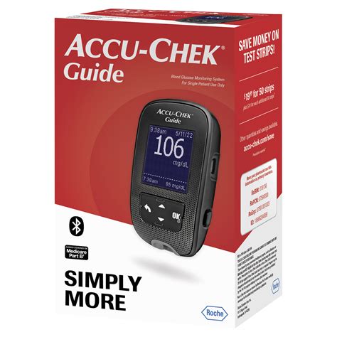 Accu Chek® Guide Blood Glucose Monitoring System Diabetic Test Kits