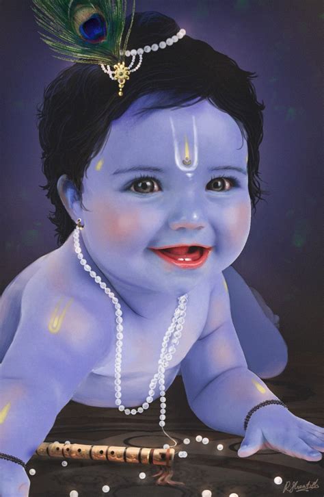 ArtStation - Baby Krishna, Shaatish Rajendran | Baby krishna, Cute 