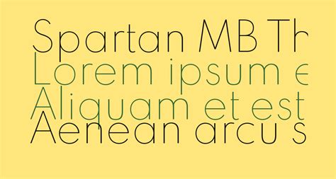 Spartan Mb Thin Free Font What Font Is