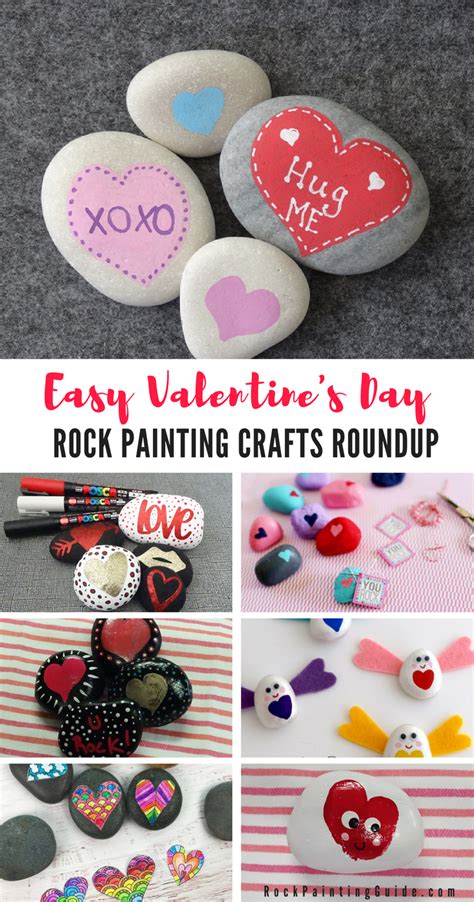 Easy Valentines Day Rock Painting Crafts Roundup Painting Crafts