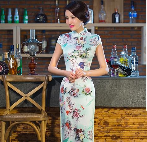 Shanghai Story High Grade Cheongsams Faux Silk Cheongsam Qipao Chinese Traditional Dress Hot