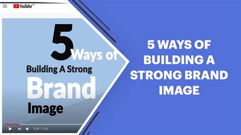 5 Ways Of Building A Strong Brand Image Youtube