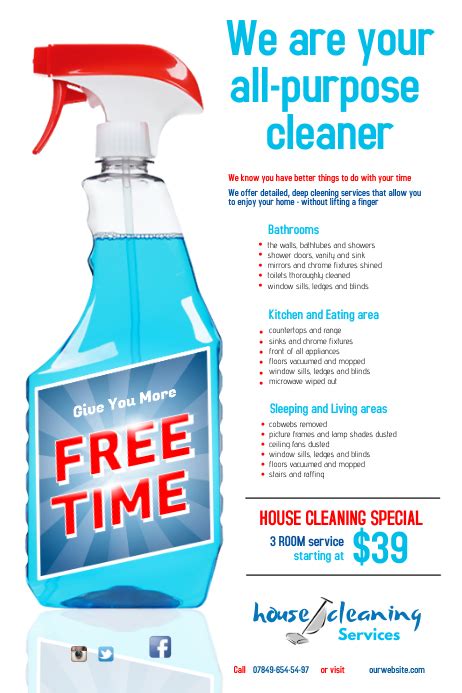 Cleaning Services Flyer Template Postermywall