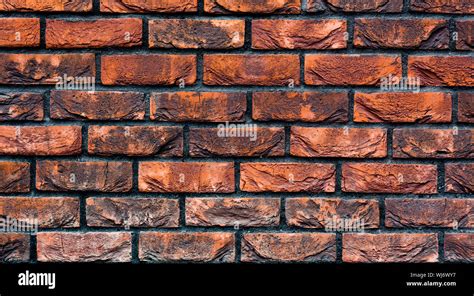 Brick Wall Background Old Red Brick Wall Wallpaper Loft Design Stock