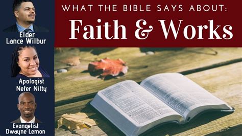 What The Bible Says About Faith And Works Youtube