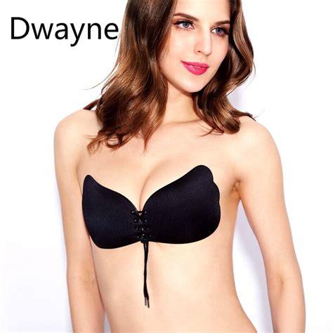 Sexy Women Strapless Bras Backless Seamless Invisible Bra Self Adhesive Push Up Free Stick On