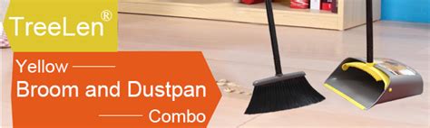 Treelen Dust Pan And Broomdustpan Cleans Broom Combo With 4054 Long
